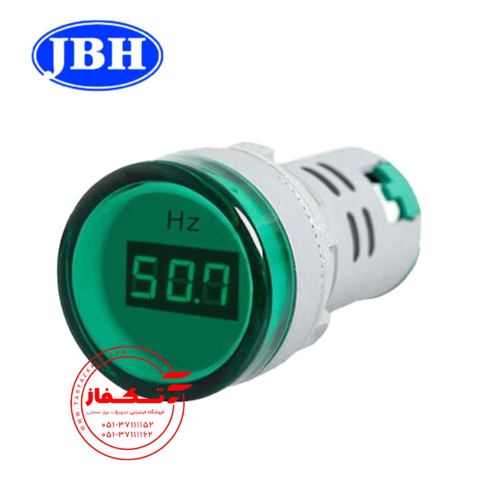 Frequency meter signal light-green