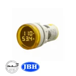 JBH volt amp signal lamp, round-yellow type