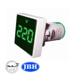 JBH square-green voltmeter signal light