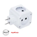 پریز برق چهارخانه مکعبی خیام الکتریک