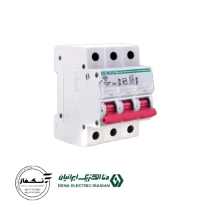 فیوز مینیاتوری سه پل 6 آمپر دنا الکتریک مدل B6-6K-3P