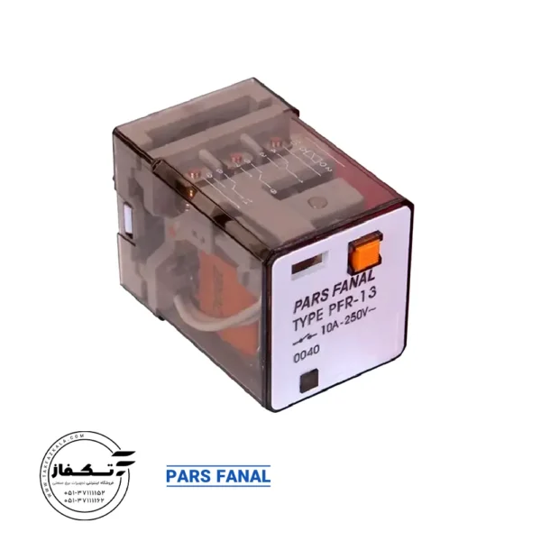رله شیشه ای دو کنتاک PFR-12 پارس فانال