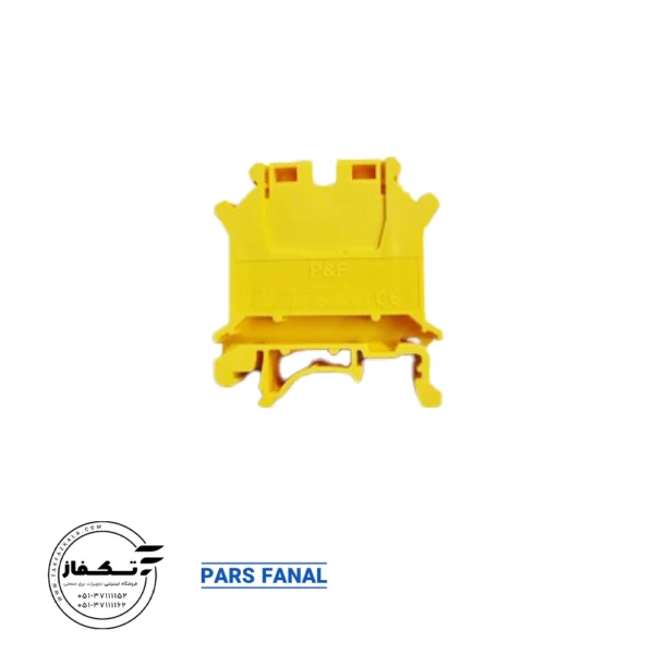 ترمینال ریلی ارت 4 mm رنگ زرد پارس فانال