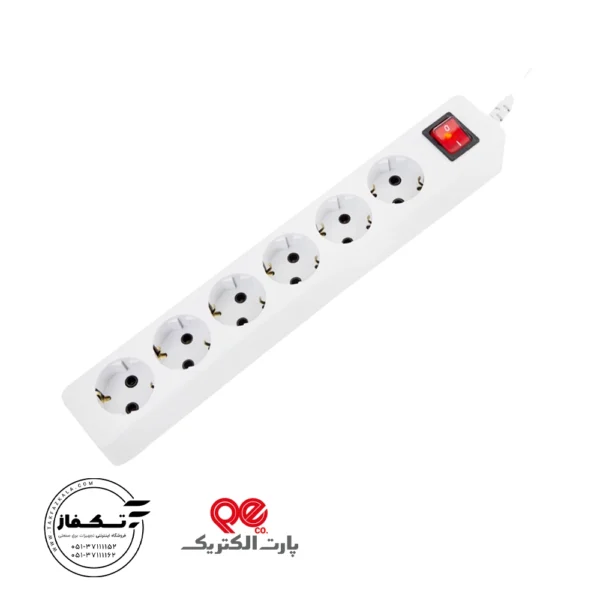 6خانه ارتدار باکلید باکابل 1/8 متر پارت الکتریک
