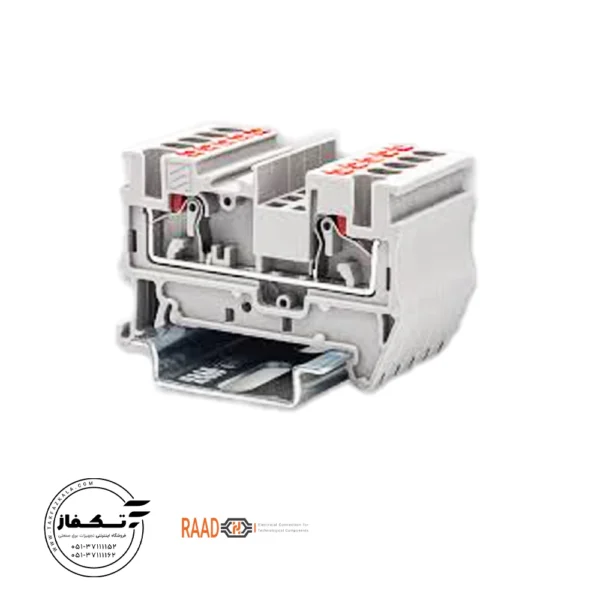 ترمینال ریلی سری فشاری سایز 2.5 برند رعدرنگ طوسی مدل RPIT2.5