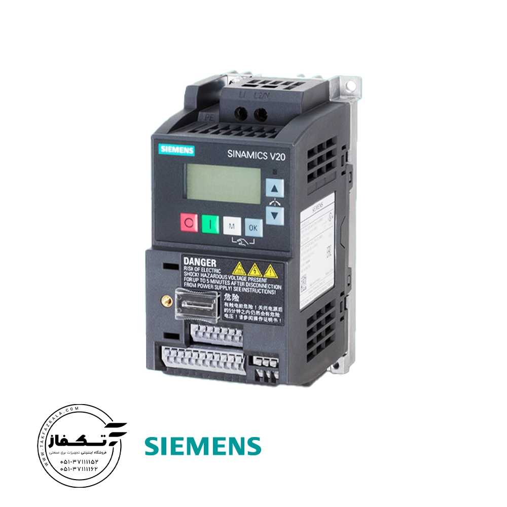 درایو زیمنس کد 6SL3210-5BB13-7UV1 تکفاز