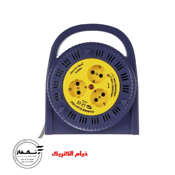 سه خانه ارتدار قرقره ای(1.5*3) باکابل 10 متری برند خیام الکتریک
