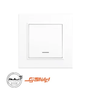 کلید تک پل مدل برلیان برند ایران الکتریک