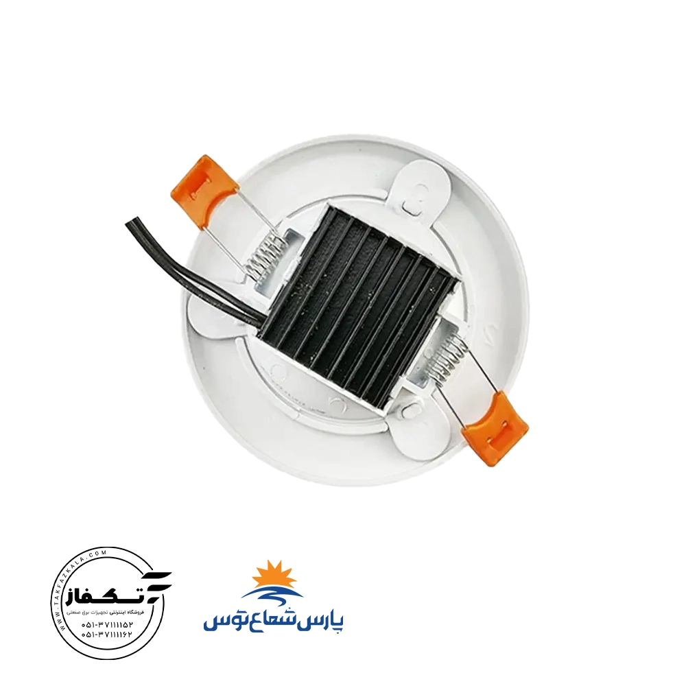 چراغ توکار فولایت 12 وات دایره رنگ آفتابی پارس شعاع توس چراغ توکار فولایت 12 وات دایره رنگ آفتابی پارس شعاع توس